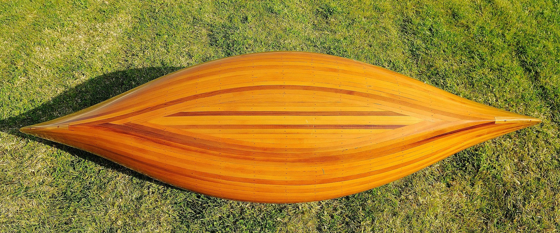 Wooden Canoe with Ribs By Homeroots | Sculptures | Modishstore - 3