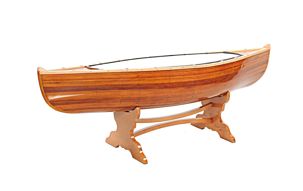 Authentic Real Wood Canoe Coffe Table By Homeroots | Coffee Tables | Modishstore - 3