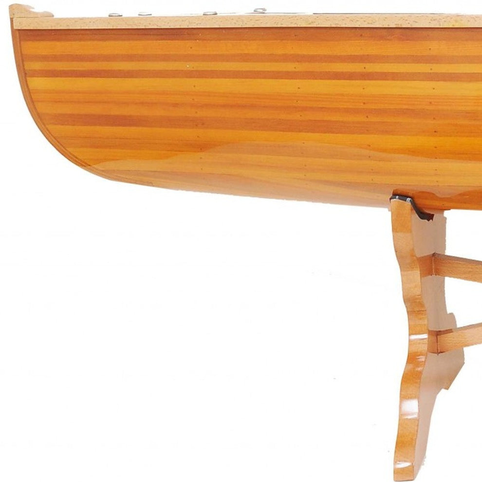 Authentic Real Wood Canoe Coffe Table By Homeroots | Coffee Tables | Modishstore - 5