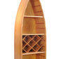 Wooden Canoe Wine Shelf By Homeroots | Sculptures | Modishstore - 2