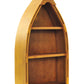 Wooden Canoe Book Shelf Small By Homeroots | Sculptures | Modishstore
