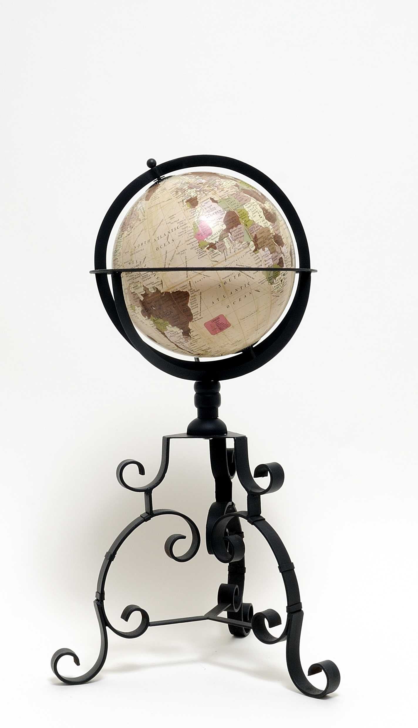 Globe on Tristand By Homeroots | Sculptures | Modishstore - 3