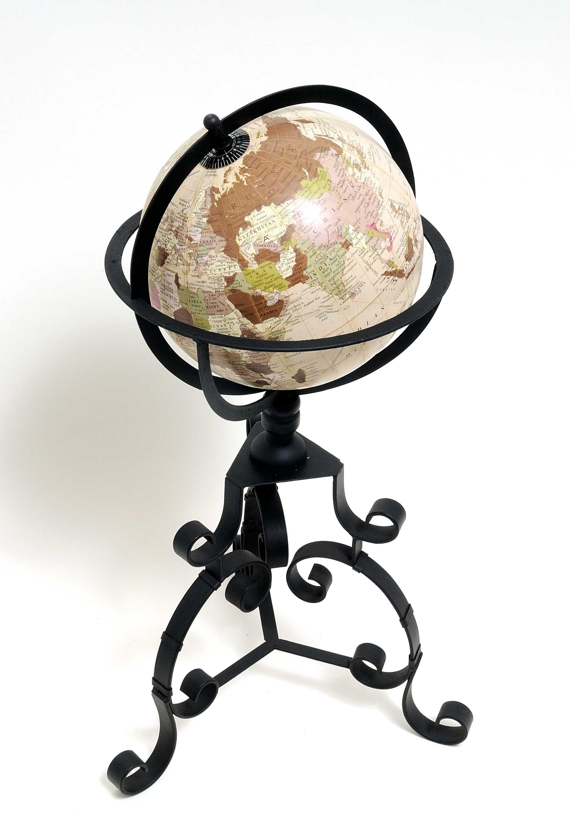 Globe on Tristand By Homeroots | Sculptures | Modishstore - 4