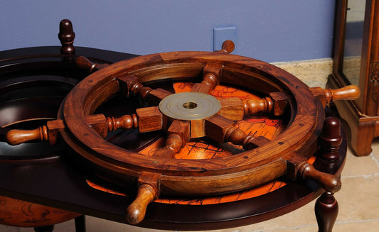 Ship Wheel By Homeroots - 364329 | Sculptures | Modishstore - 4
