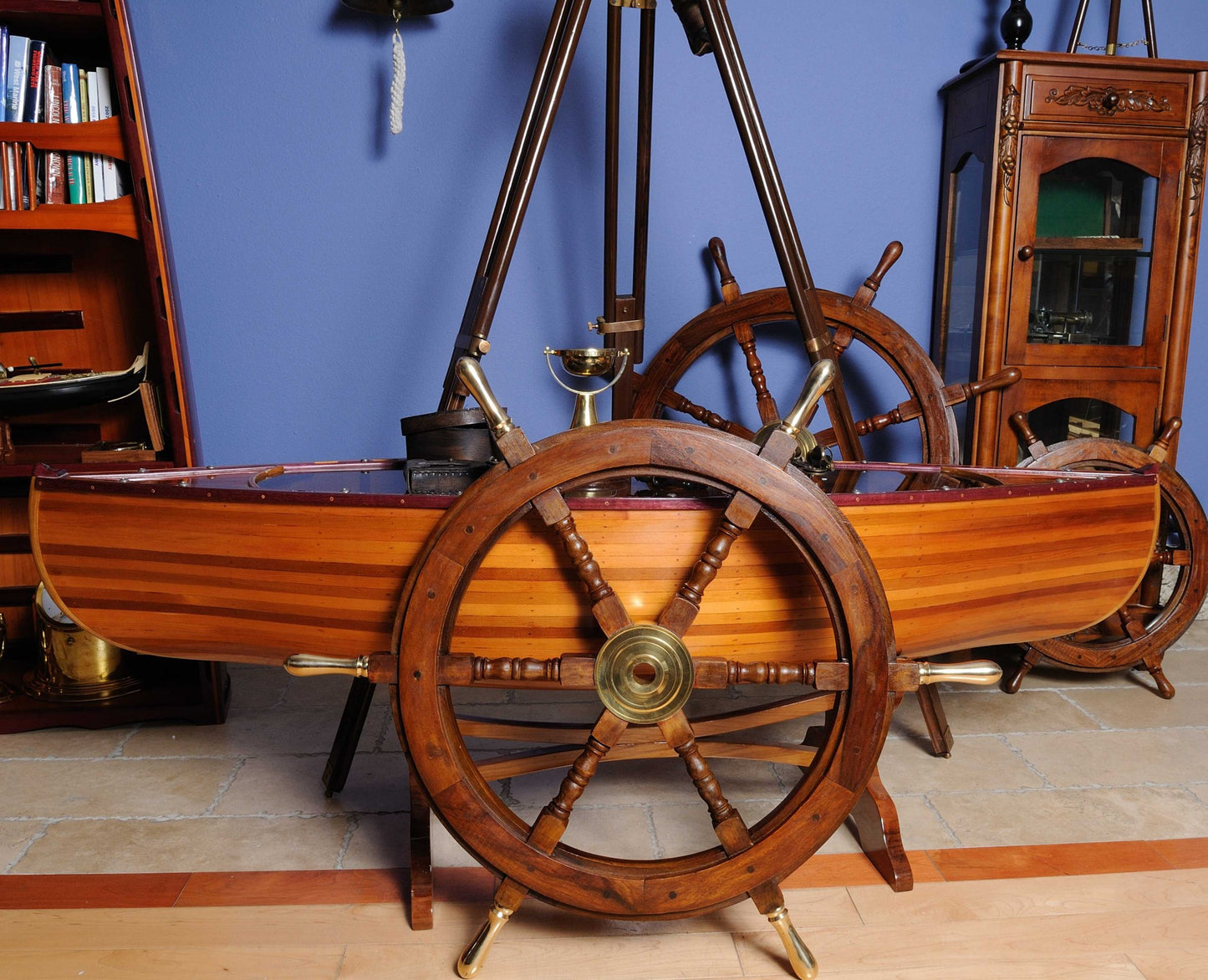 Ship Wheel By Homeroots - 364331 | Sculptures | Modishstore - 2