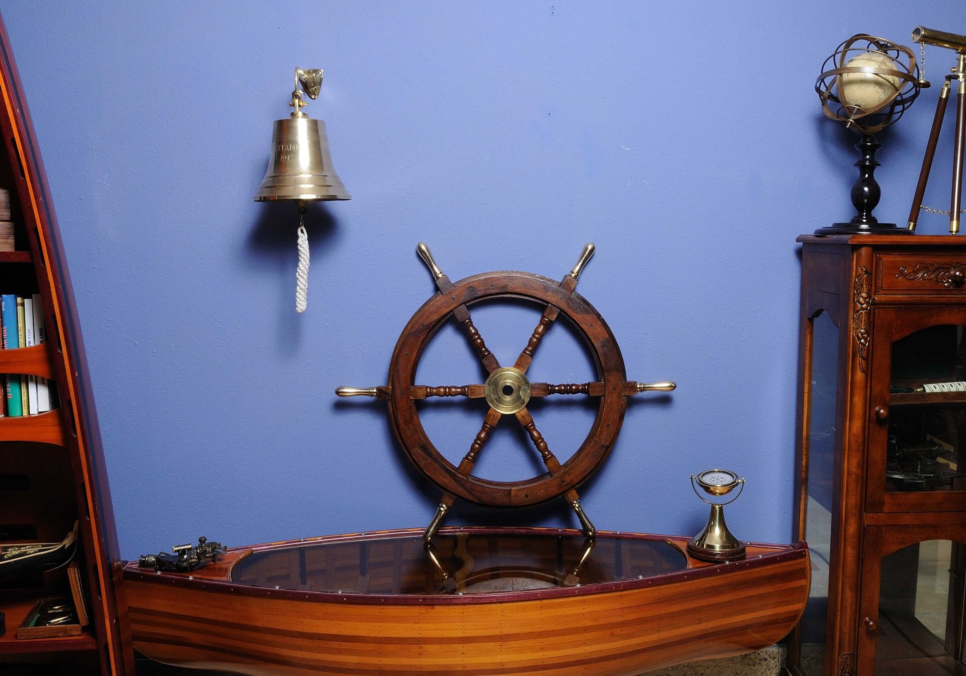 Ship Wheel By Homeroots - 364331 | Sculptures | Modishstore - 4