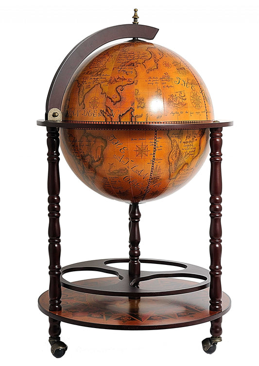 Globe Drink Cabinet By Homeroots | Sculptures | Modishstore