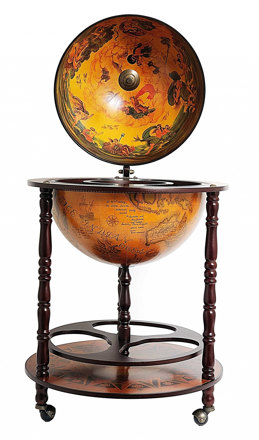 Globe Drink Cabinet By Homeroots | Sculptures | Modishstore - 2