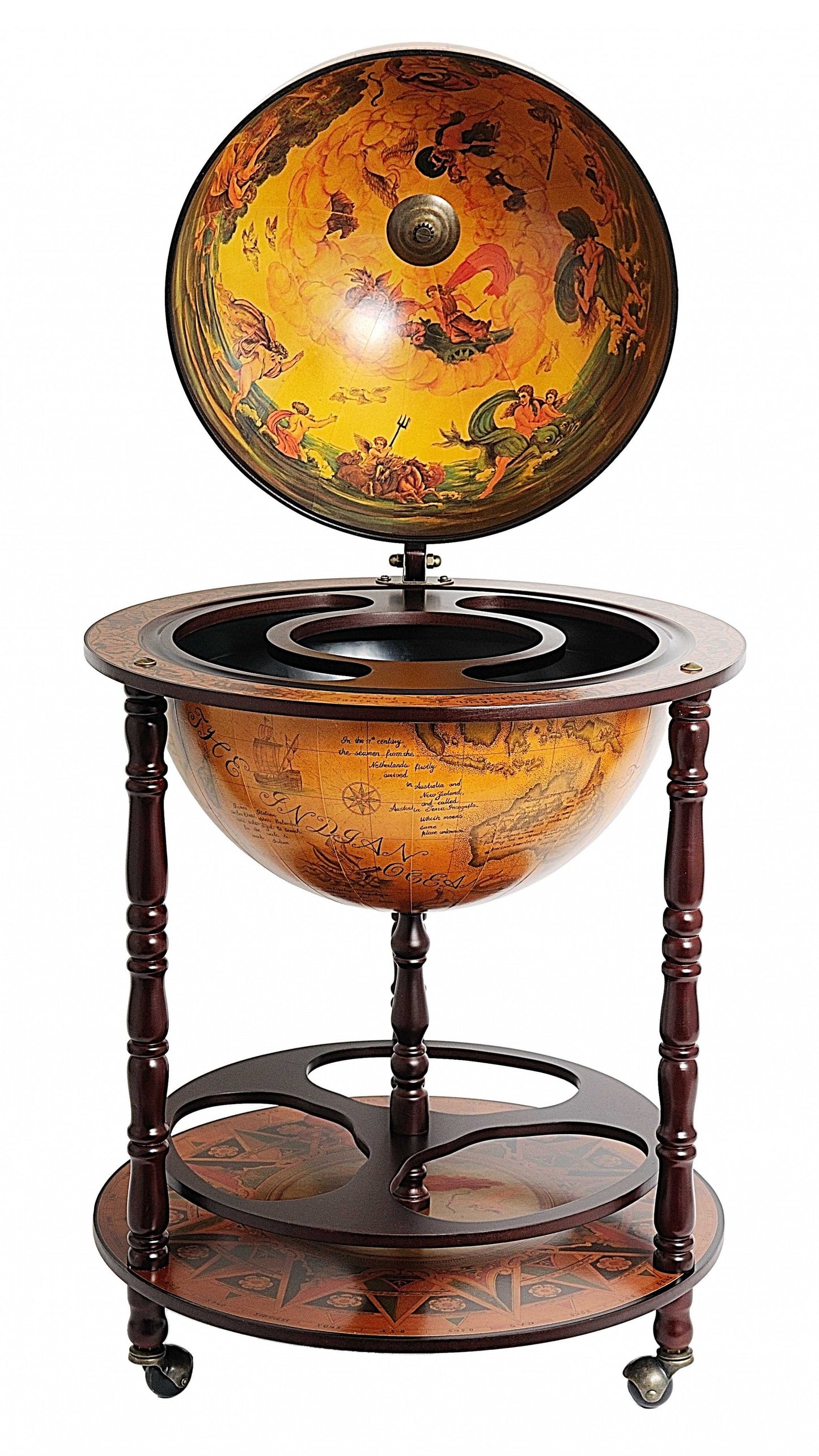 Globe Drink Cabinet By Homeroots | Sculptures | Modishstore - 3