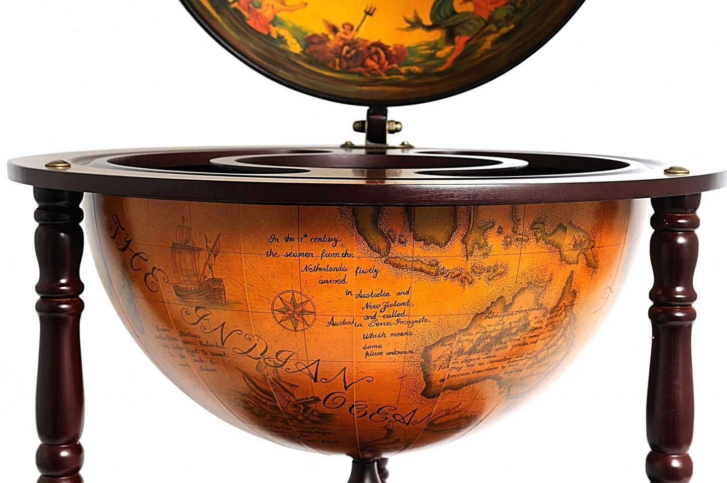 Globe Drink Cabinet By Homeroots | Sculptures | Modishstore - 4