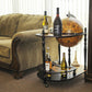 Red Globe Drink Trolley By Homeroots | Bar Carts | Modishstore - 6