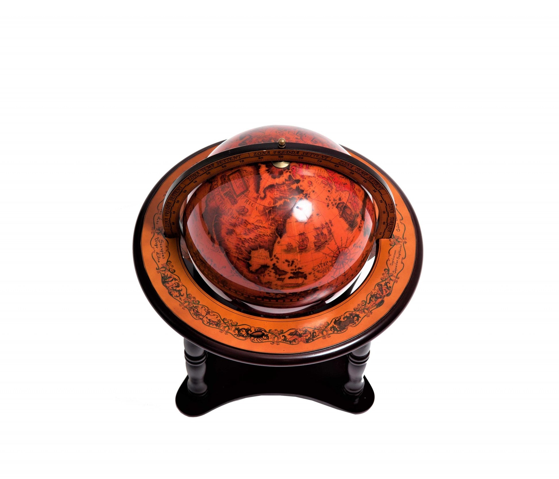 Vintage Look Desk Top Globe By Homeroots | Sculptures | Modishstore - 4