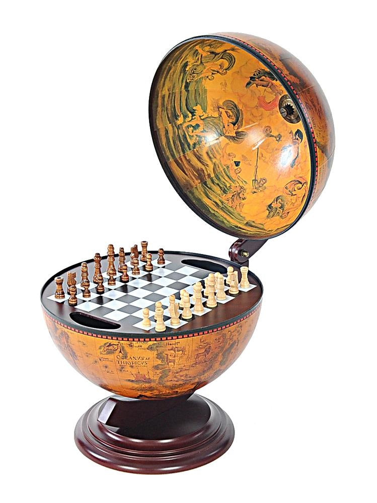 Red Globe with Chess Holder By Homeroots - 364359 | Sculptures | Modishstore - 5