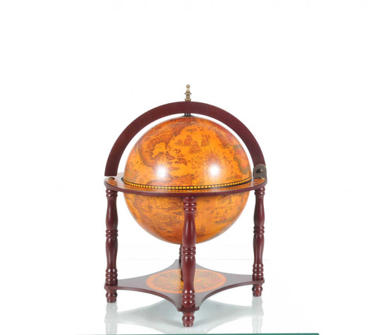 Red Globe with Chess Holder By Homeroots - 364362 | Sculptures | Modishstore