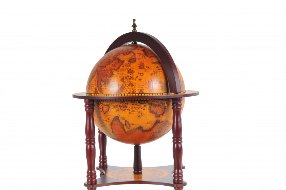 Red Globe with Chess Holder By Homeroots - 364362 | Sculptures | Modishstore - 2