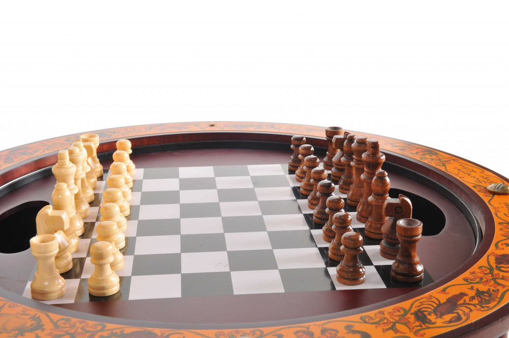 Red Globe with Chess Holder By Homeroots - 364362 | Sculptures | Modishstore - 3