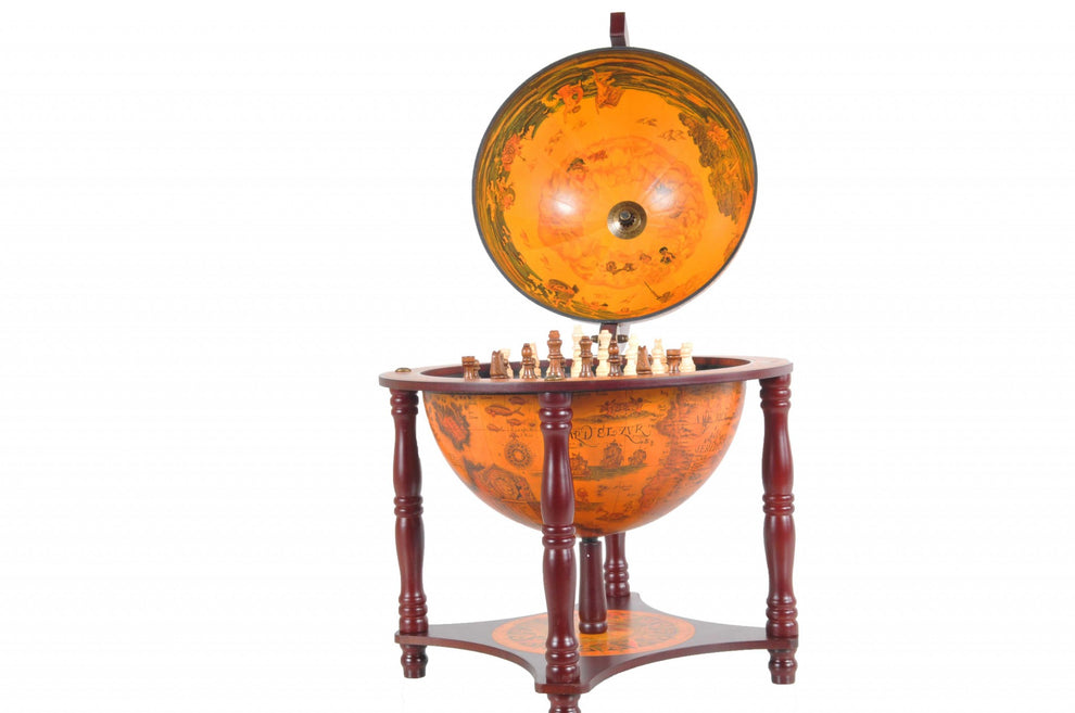 Red Globe with Chess Holder By Homeroots - 364362 | Sculptures | Modishstore - 4