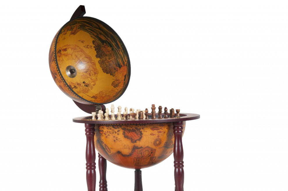 Red Globe with Chess Holder By Homeroots - 364362 | Sculptures | Modishstore - 5