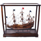 Classic Brown For Midsize Tall Ship Display Case By Homeroots | Sculptures | Modishstore - 4