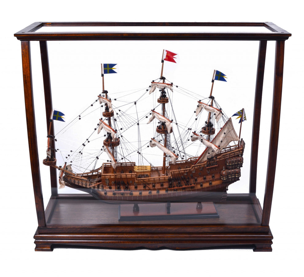 Classic Brown For Midsize Tall Ship Display Case By Homeroots | Sculptures | Modishstore - 4