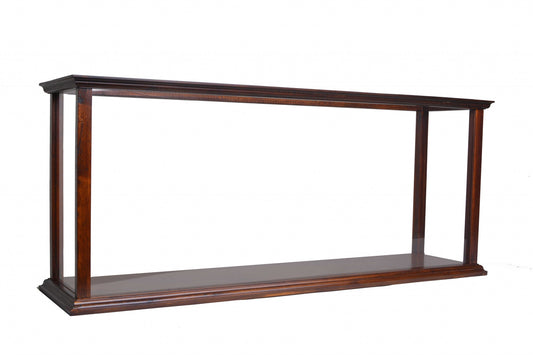 Display Case for Cruise Liner Midsize Classic Brown By Homeroots | Sculptures | Modishstore