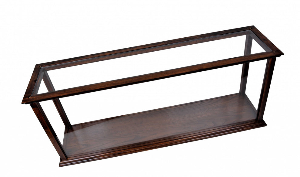 Display Case for Cruise Liner Midsize Classic Brown By Homeroots | Sculptures | Modishstore - 4
