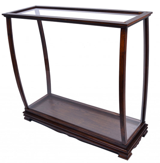 BrownTable Top Display Case Classic By Homeroots | Sculptures | Modishstore