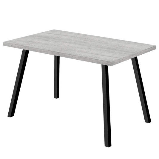 Grey Black Metal Dining Table By Homeroots | Dining Tables | Modishstore