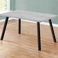 Grey Black Metal Dining Table By Homeroots | Dining Tables | Modishstore