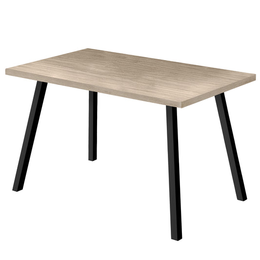 Dark Taupe Black Metal Dining Table By Homeroots | Dining Tables | Modishstore