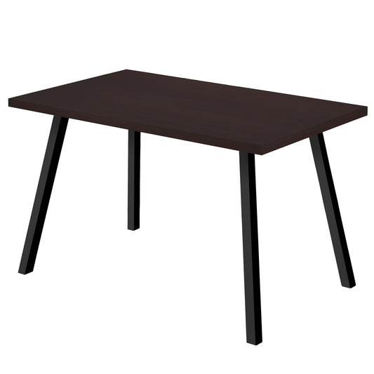 Cappuccino Black Metal Dining Table By Homeroots | Dining Tables | Modishstore