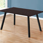 Cappuccino Black Metal Dining Table By Homeroots | Dining Tables | Modishstore - 2