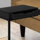 Black Metal With A Drawer Accent Table By Homeroots | Accent Tables | Modishstore - 2