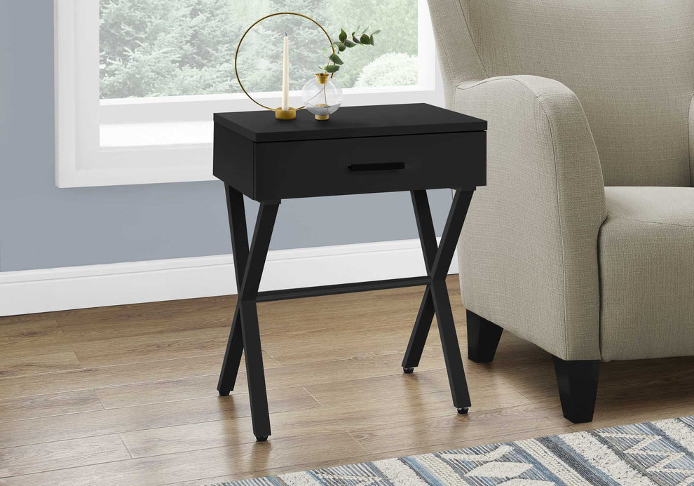 Black Metal Accent Table By Homeroots - 366066 | Accent Tables | Modishstore - 3