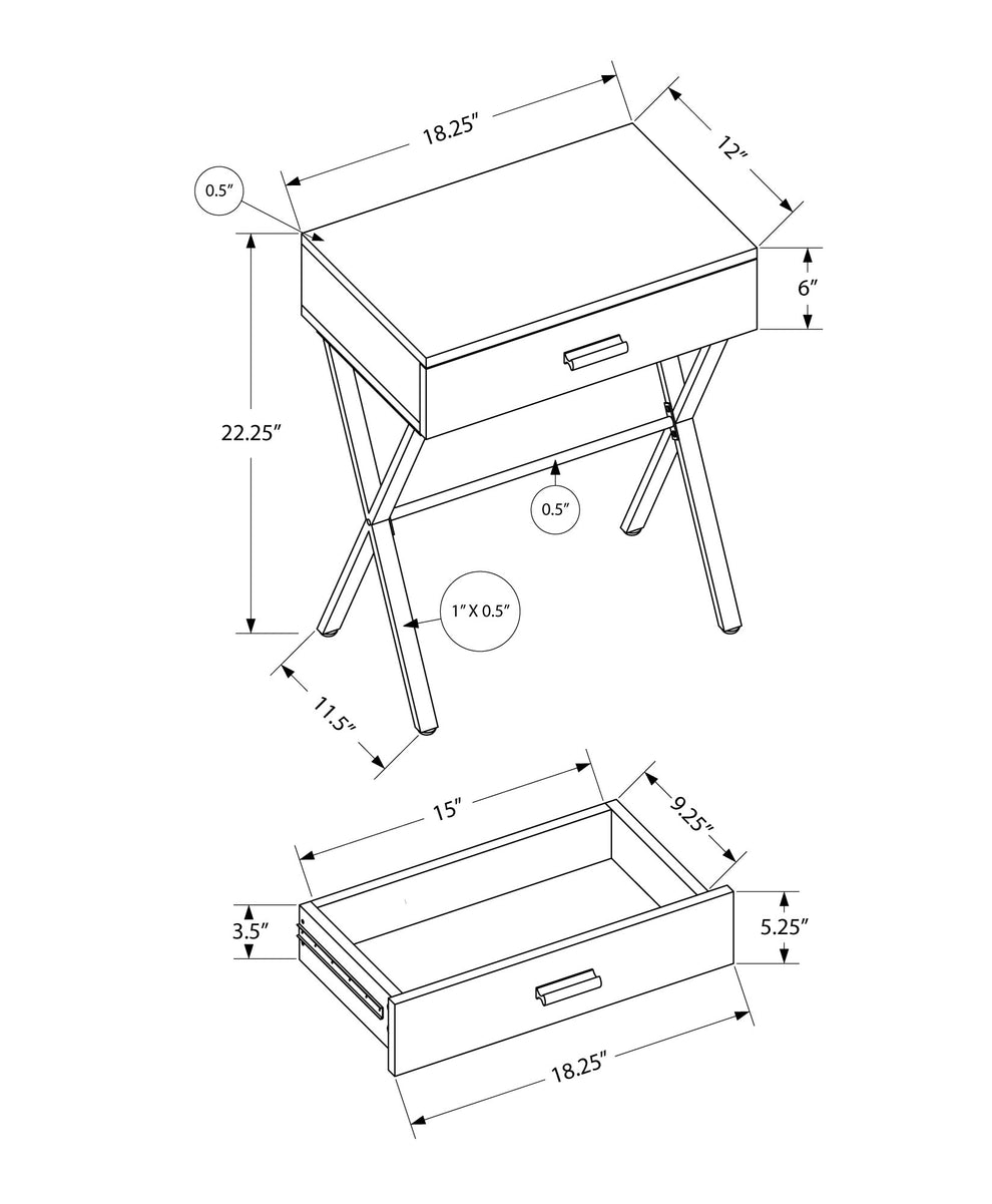 Black Metal Accent Table By Homeroots - 366066 | Accent Tables | Modishstore - 5
