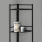 Classic Black 4 Tier Metal Corner Shelf By Homeroots | Bookcases | Modishstore - 2
