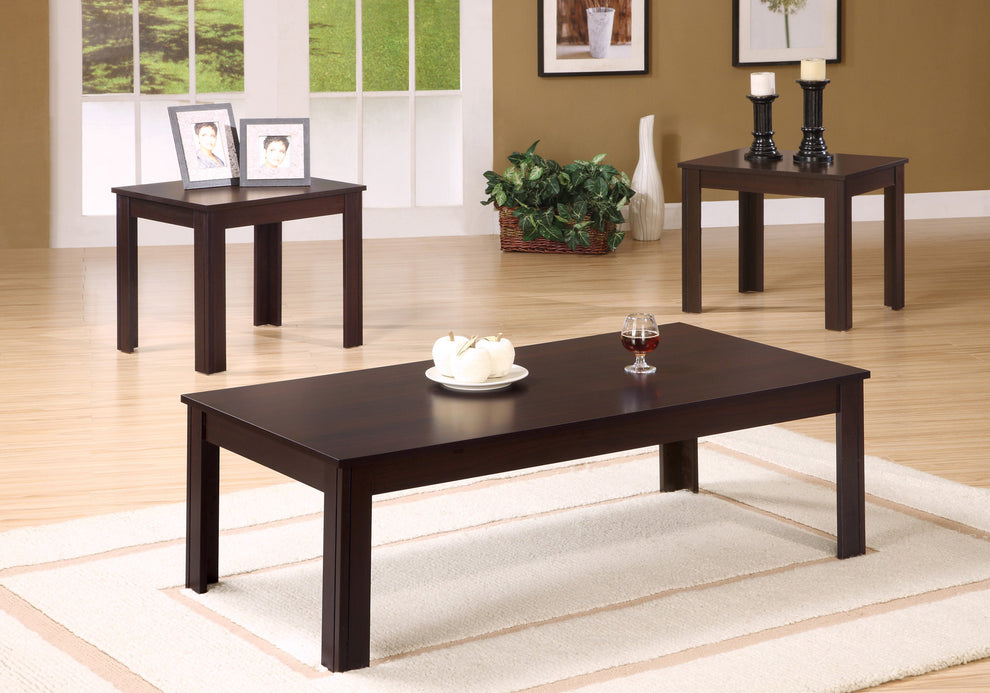 Cappuccino Table Set - 3Pcs Set By Homeroots | Coffee Tables | Modishstore - 6