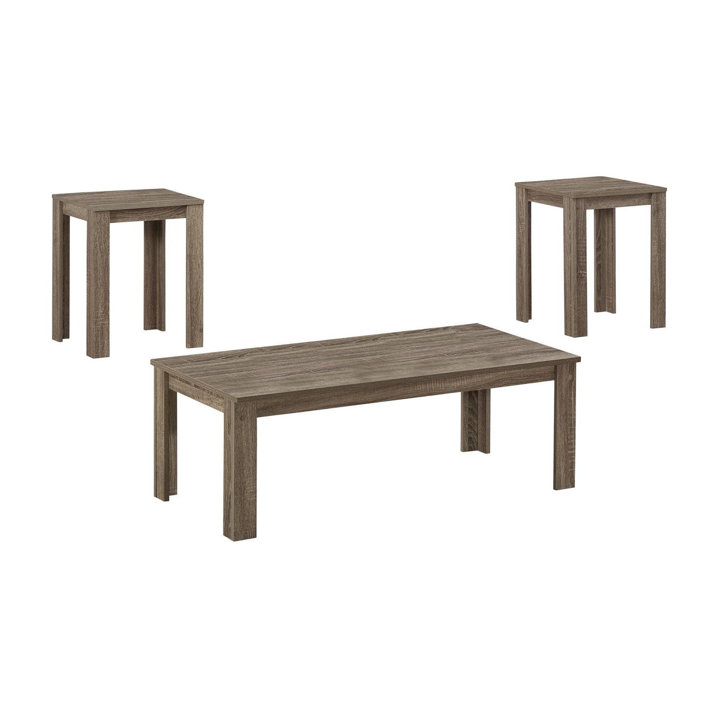 Dark Taupe Table Set - 3Pcs Set By Homeroots | Accent Tables | Modishstore