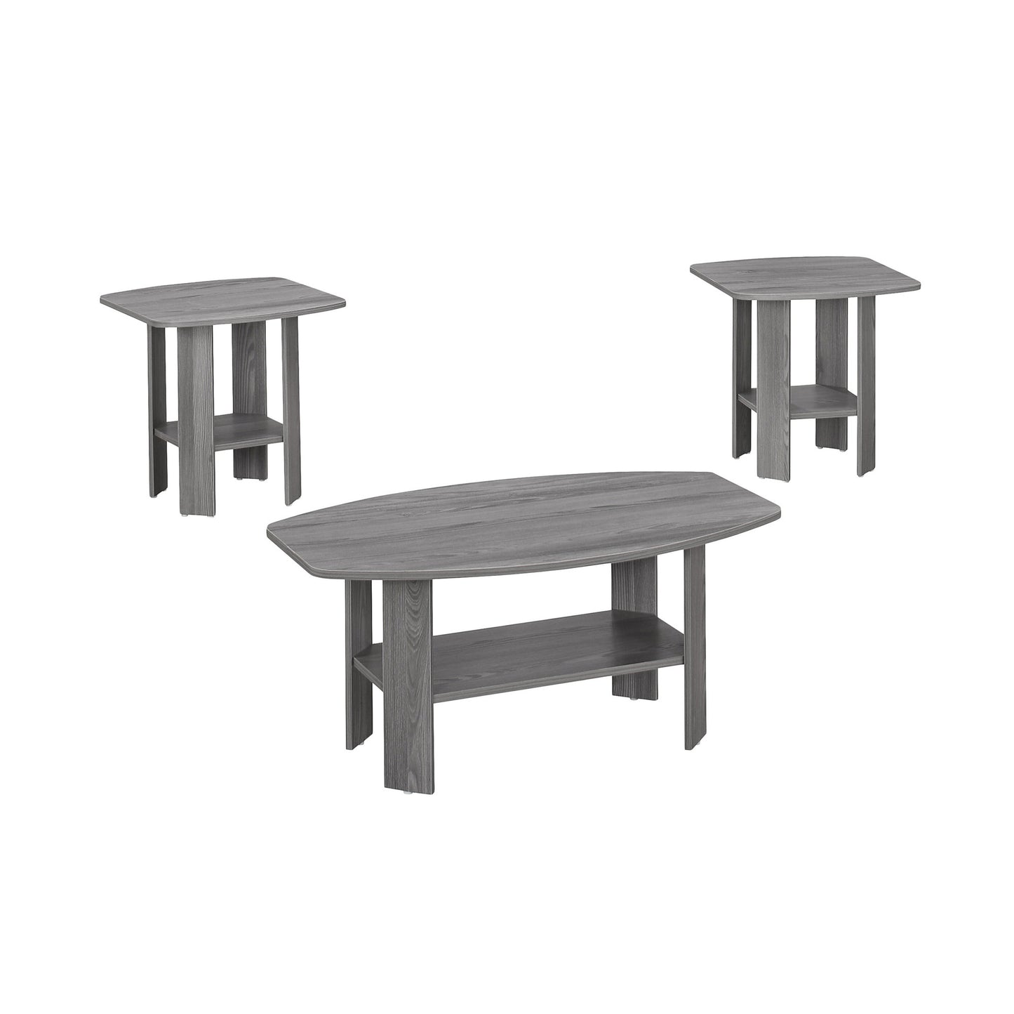 Grey Table Set - 3Pcs Set By Homeroots | Coffee Tables | Modishstore - 4