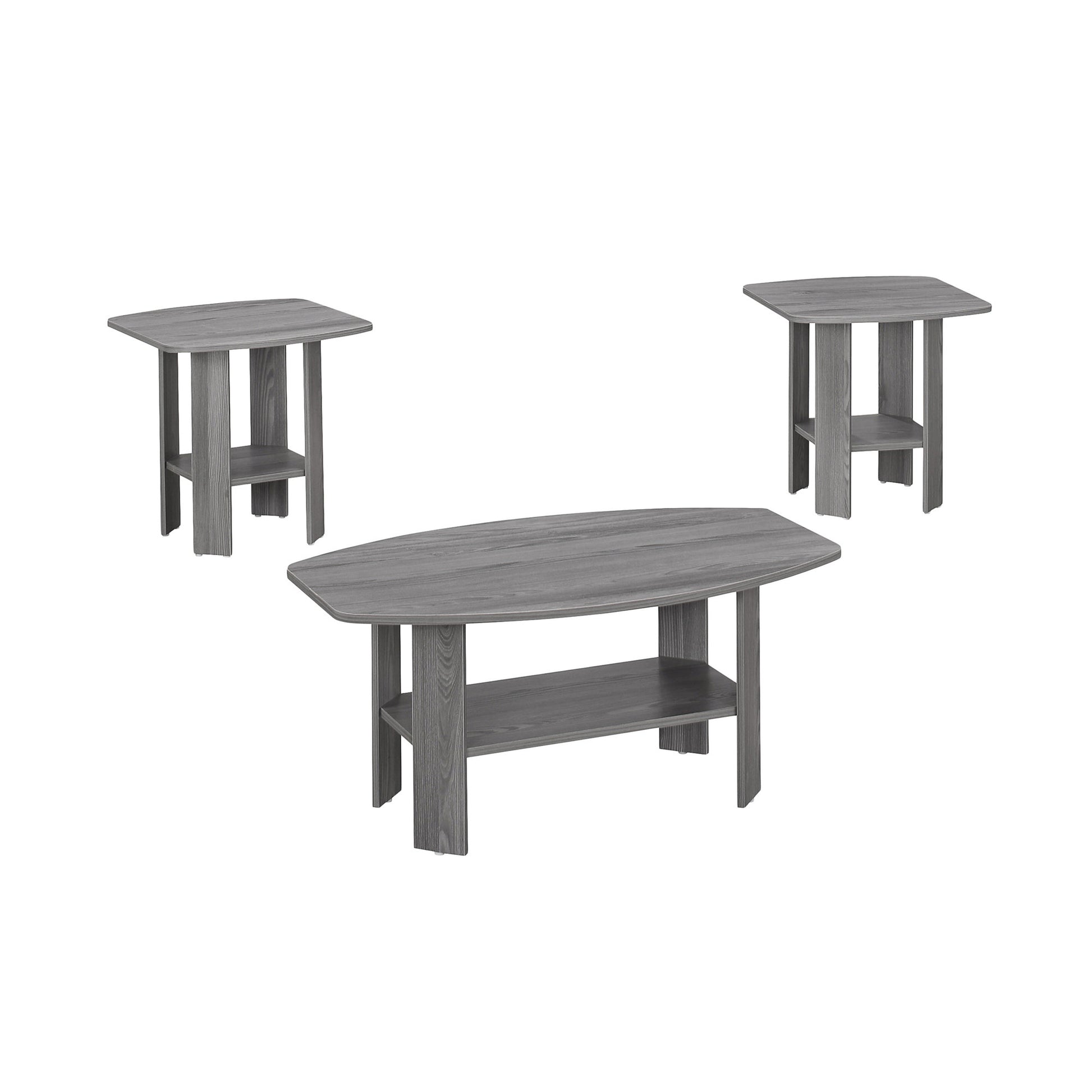 Grey Table Set - 3Pcs Set By Homeroots | Coffee Tables | Modishstore - 4