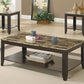 Cappuccino Marble Look Top Table Set 3Pcs Set By Homeroots | Accent Tables | Modishstore - 3