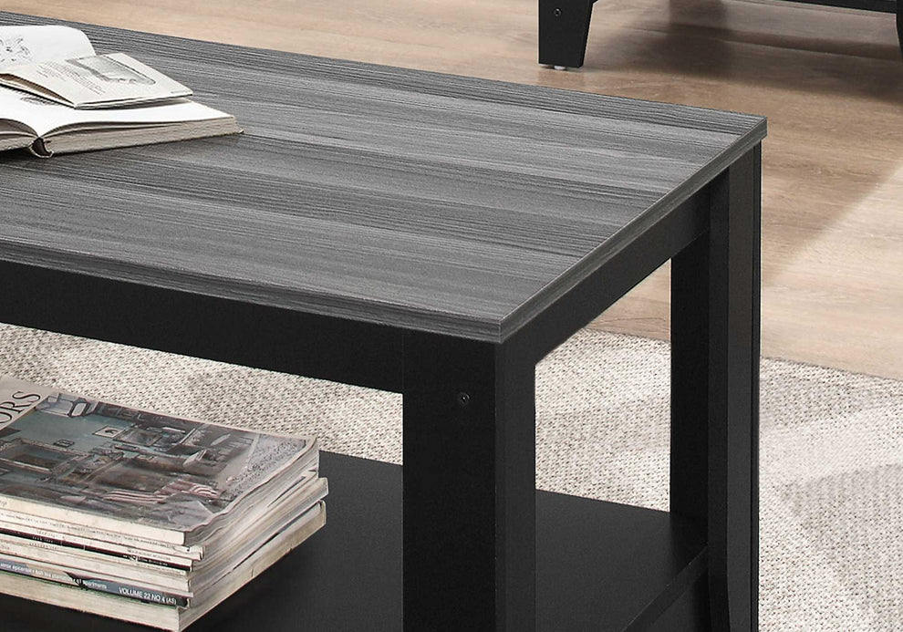 Black Grey Top Table Set 3Pcs Set By Homeroots | Coffee Tables | Modishstore - 5