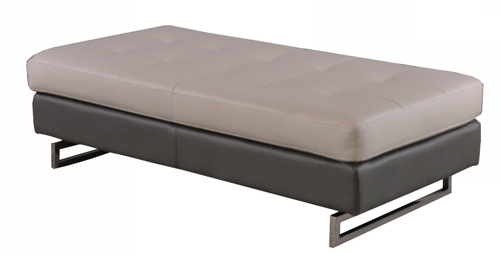 Twoto Tone Ottoman By Homeroots | Ottomans | Modishstore - 3