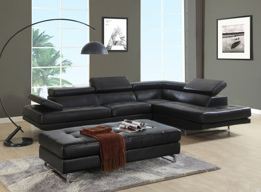 Black Sectional RAF By Homeroots
