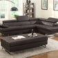 Brown Sectional RAF By Homeroots | Sectional | Modishstore