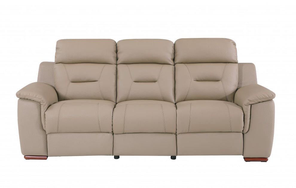 Beige Sofa Love By Homeroots - 366204 | Sofas | Modishstore - 4