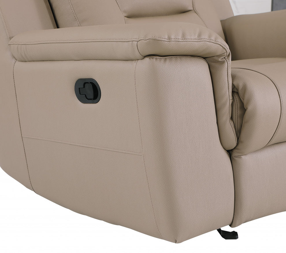 Beige Sofa Love By Homeroots - 366204 | Sofas | Modishstore - 5