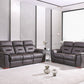 Two Piece Brown Leather Match Five Person Seating Set By Homeroots