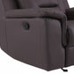 Two Piece Brown Leather Match Five Person Seating Set By Homeroots | Sofa Set | Modishstore - 3