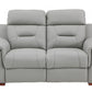 Two Piece Gray Leather Match Five Person Seating Set By Homeroots